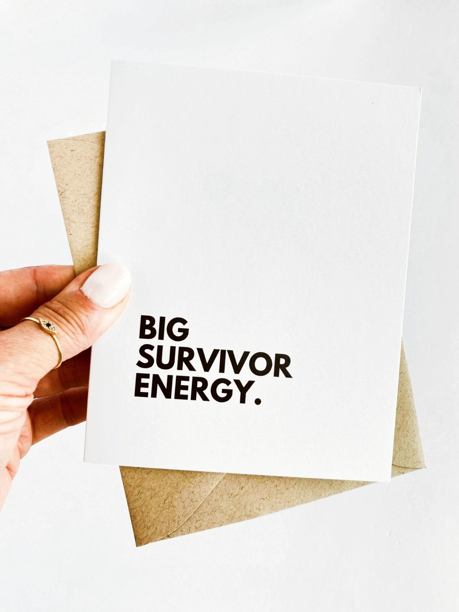 Big Survivor Energy Card Cancer Free Card Remission Congratulations Cancer Survi by Five Dot Post