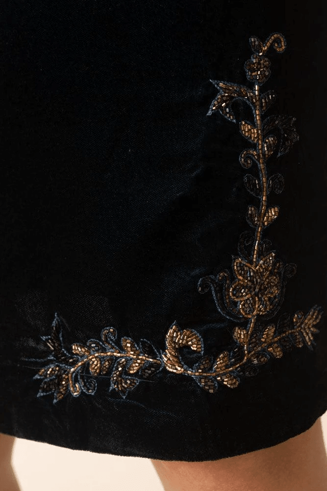 Binni Velvet Mini Dress by Raas