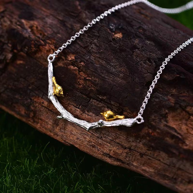 Bird Branch Necklace Necklaces La Vie Bien Bird Branch Necklace