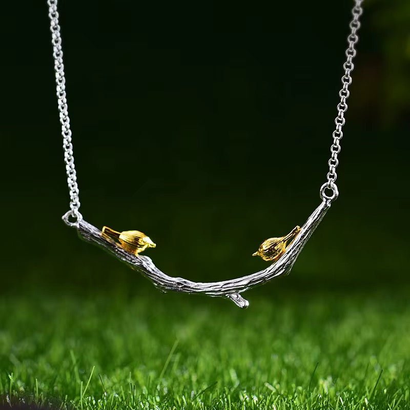 Bird Branch Necklace Necklaces La Vie Bien Bird Branch Necklace