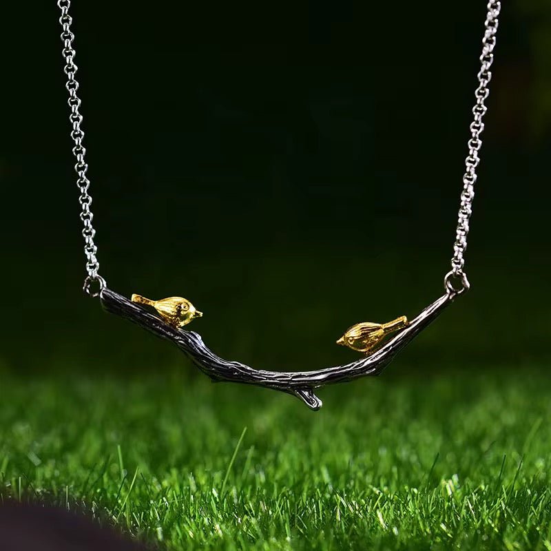 Bird Branch Necklace Necklaces La Vie Bien Bird Branch Necklace