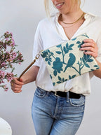 Bird Silhouette Wristlet Purse by Ash & Rose