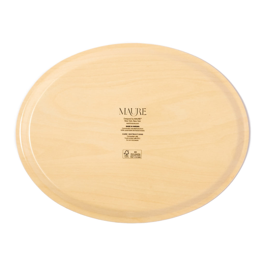 Birds and Bees Birchwood Decorative Tray - Oval Kitchen & Dining La Vie Bien Birds and Bees Birchwood Decorative Tray - Oval