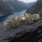 Birka Celtic Viking Brooch - Bronze Historical Reproduction Pin Brooch La Vie Bien Birka Celtic Viking Brooch - Bronze Historical Reproduction Pin