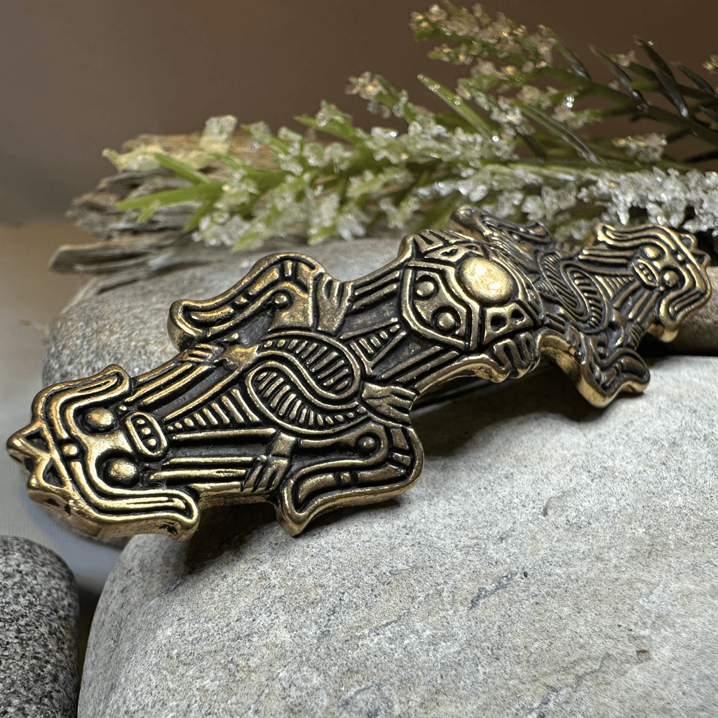 Birka Celtic Viking Brooch - Bronze Historical Reproduction Pin Brooch La Vie Bien Birka Celtic Viking Brooch - Bronze Historical Reproduction Pin