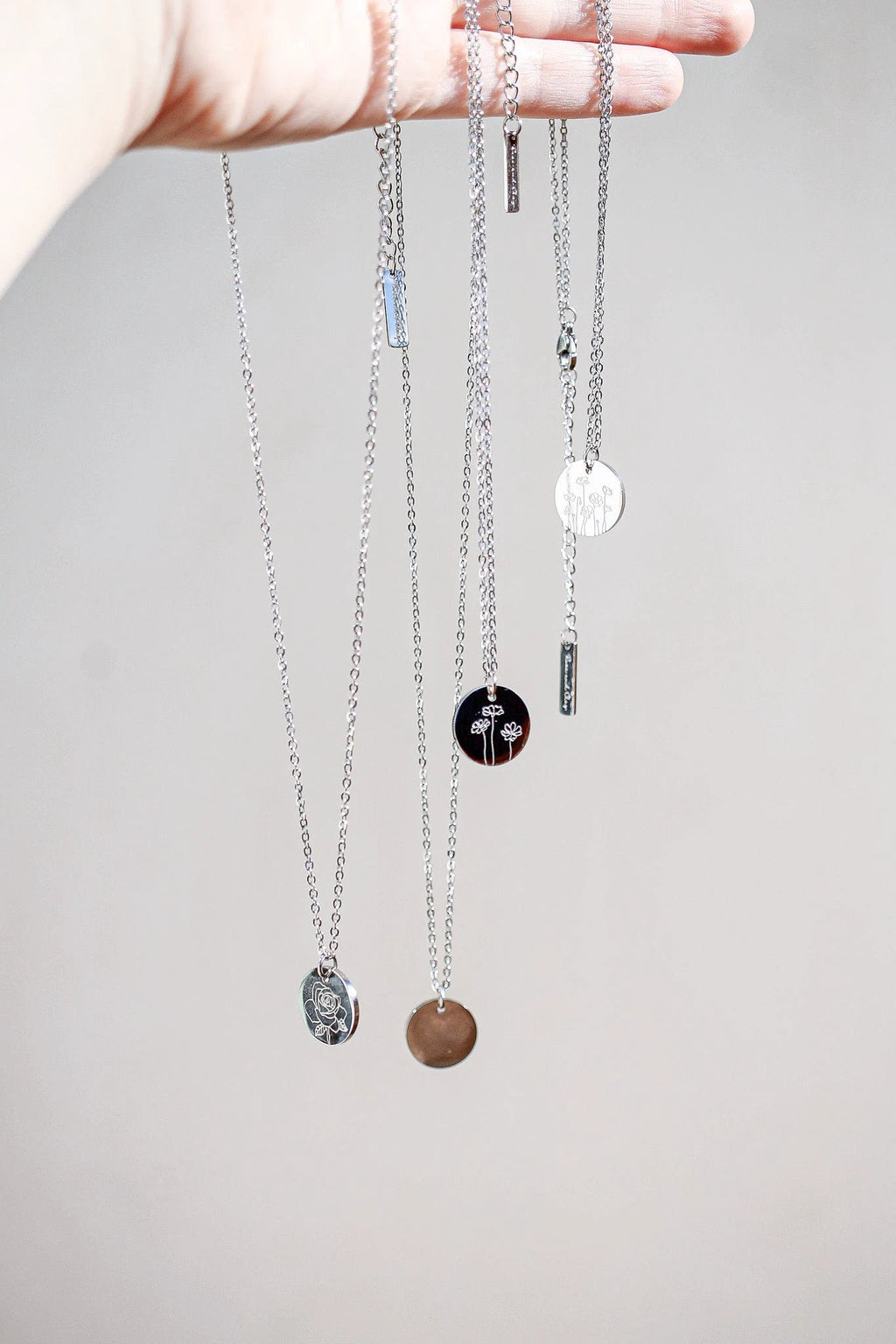 Birth Flower Necklace by Rose & Clay