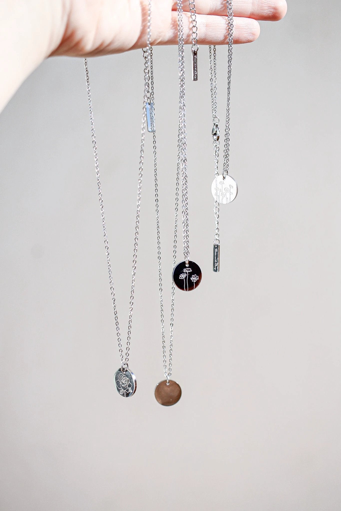 Birth Flower Necklace by Rose & Clay