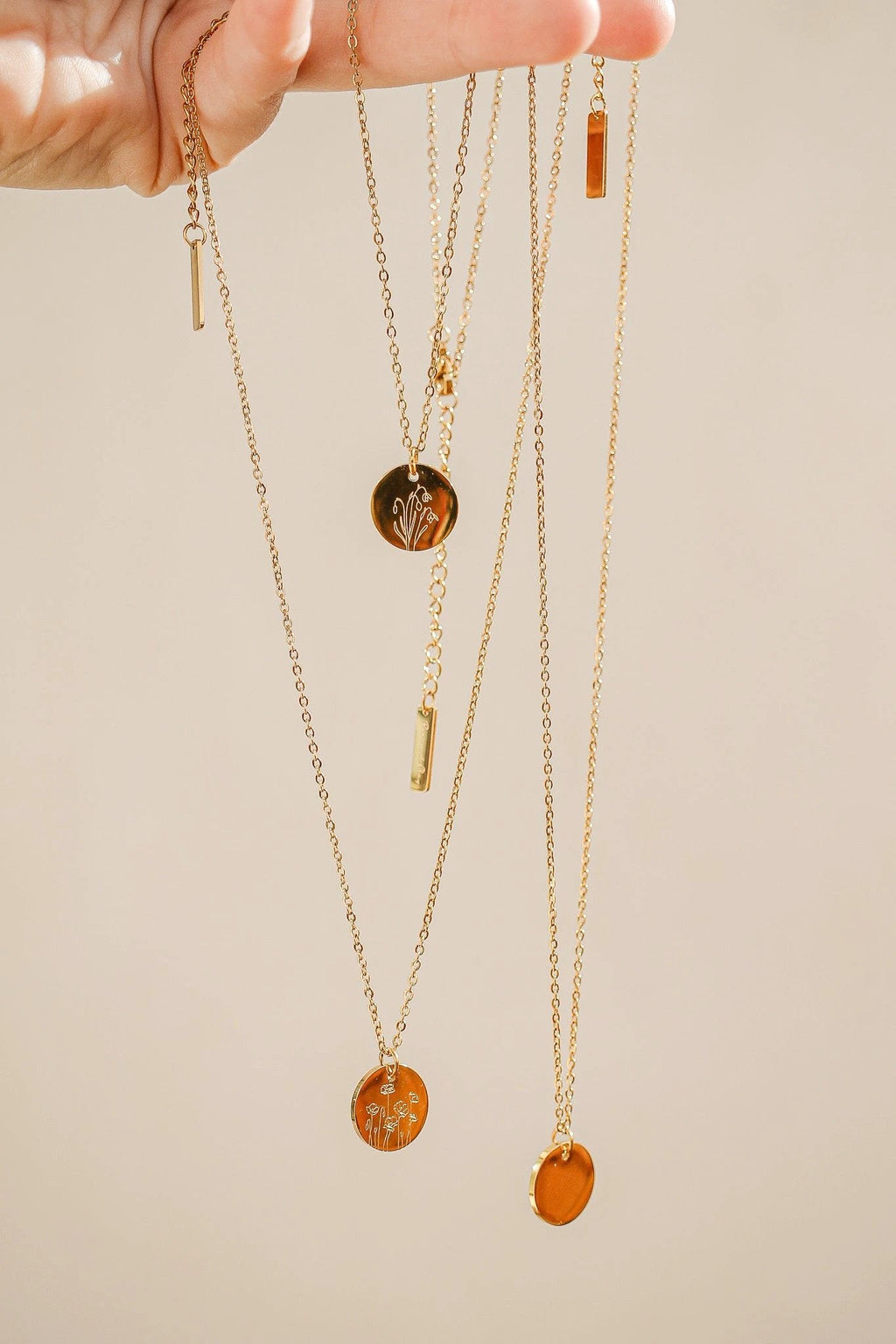 Birth Flower Necklace by Rose & Clay