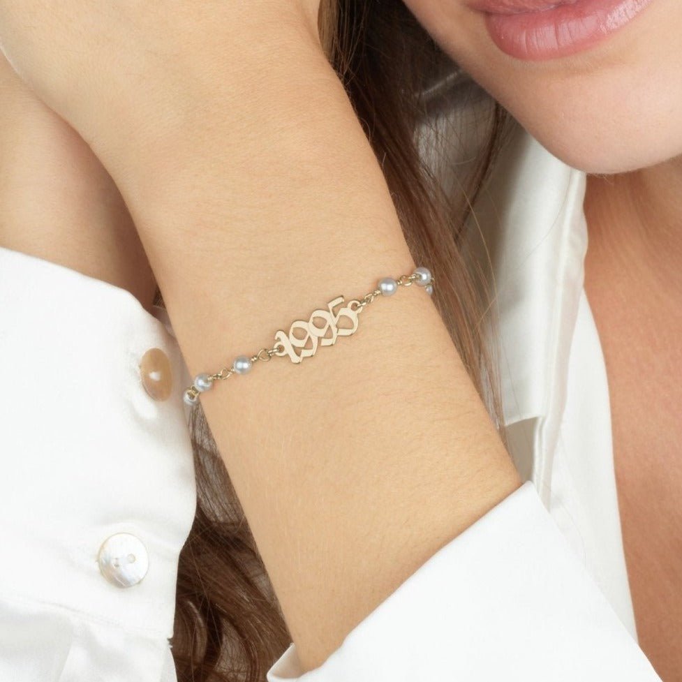 Birth Year Pearl Bracelet La Vie Bien Birth Year Pearl Bracelet