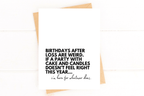 Birthday After Loss Sympathy Birthday Card by Five Dot Post
