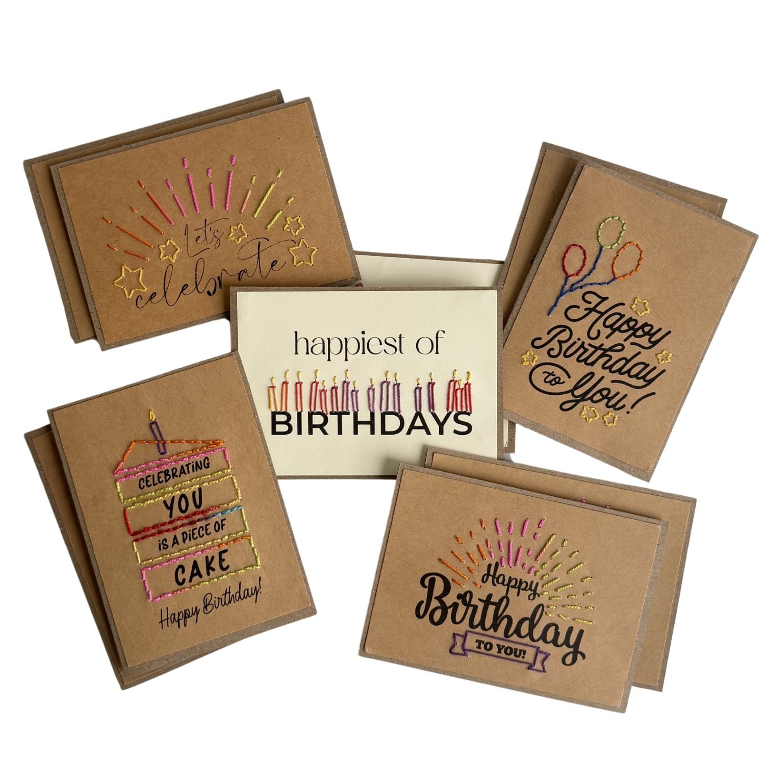 Birthday Variety Pack - 10 Greeting Cards