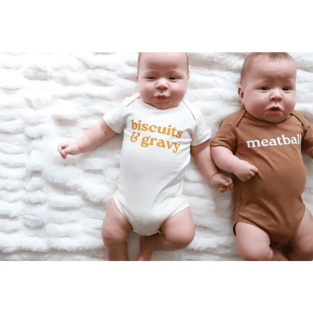 Biscuits & Gravy Baby Onesie by Polished Prints