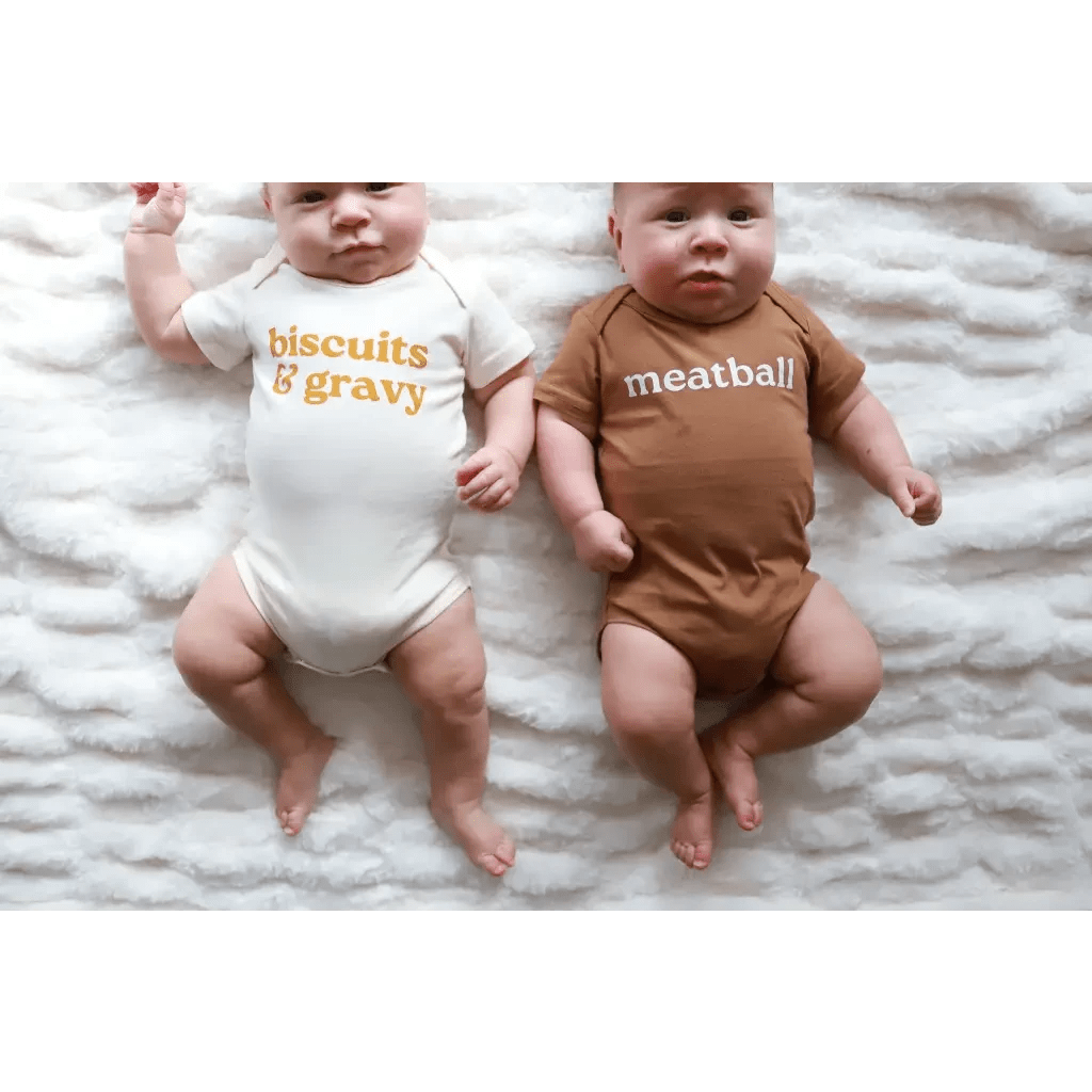 Biscuits & Gravy Baby Onesie by Polished Prints