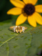 Bitty Leaf Ring by Ash & Rose