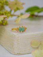 Bitty Leaf Ring by Ash & Rose