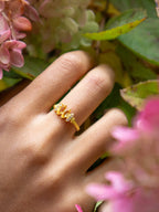 Bitty Leaf Ring by Ash & Rose