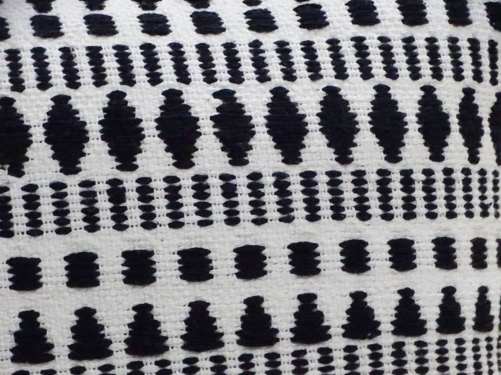 Black 22" X 22" Throw Pillow for couch with Tassels-Winter Throw Pillow La Vie Bien Black 22" X 22" Throw Pillow for couch with Tassels-Winter