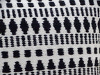 Black 22" X 22" Throw Pillow for couch with Tassels-Winter Throw Pillow La Vie Bien Black 22" X 22" Throw Pillow for couch with Tassels-Winter