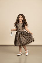 Black Alphabet Dress Black Alphabet Kids dress La Vie Bien Black Alphabet Dress