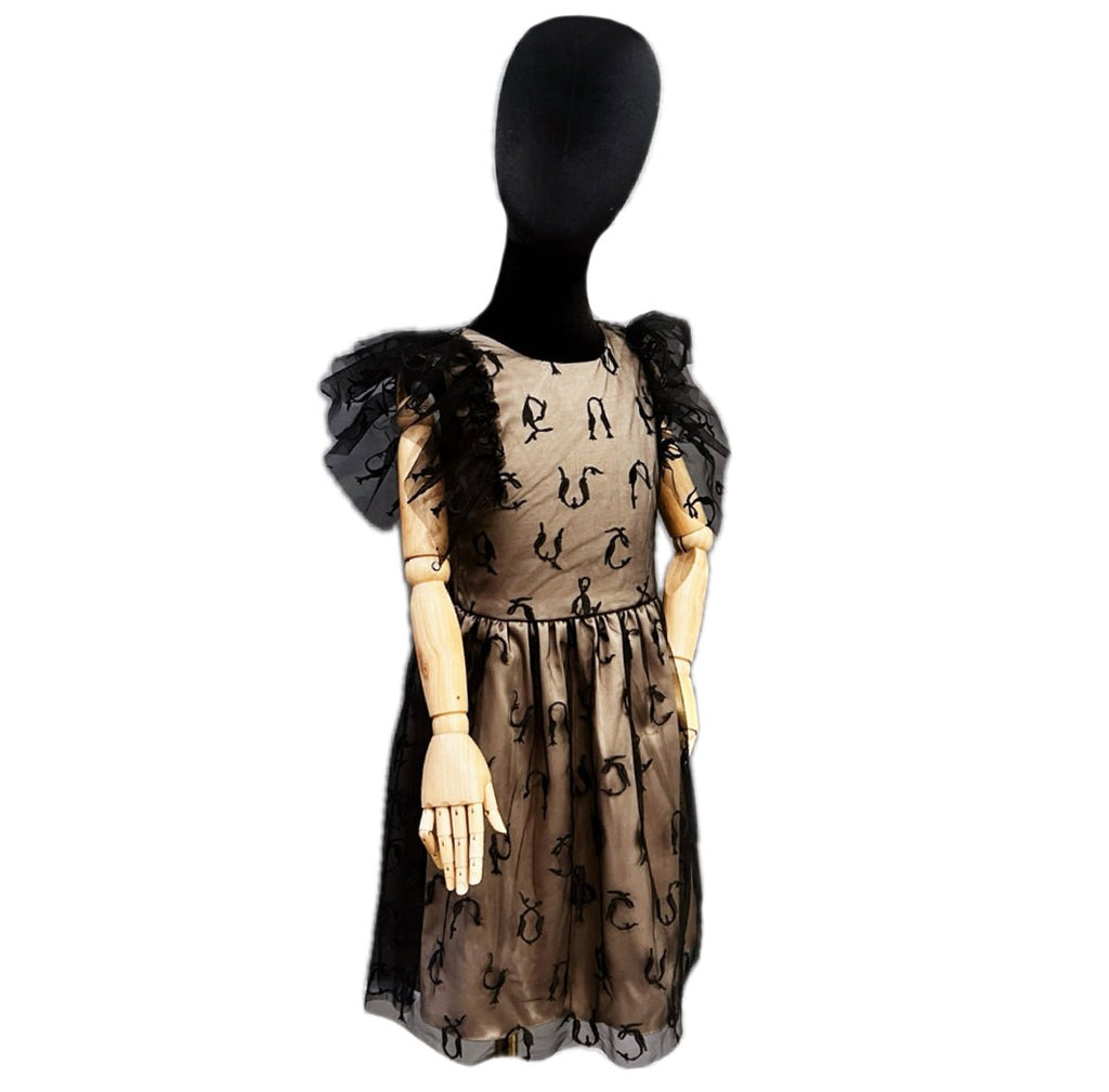 Black Alphabet Dress Black Alphabet Kids dress La Vie Bien Black Alphabet Dress