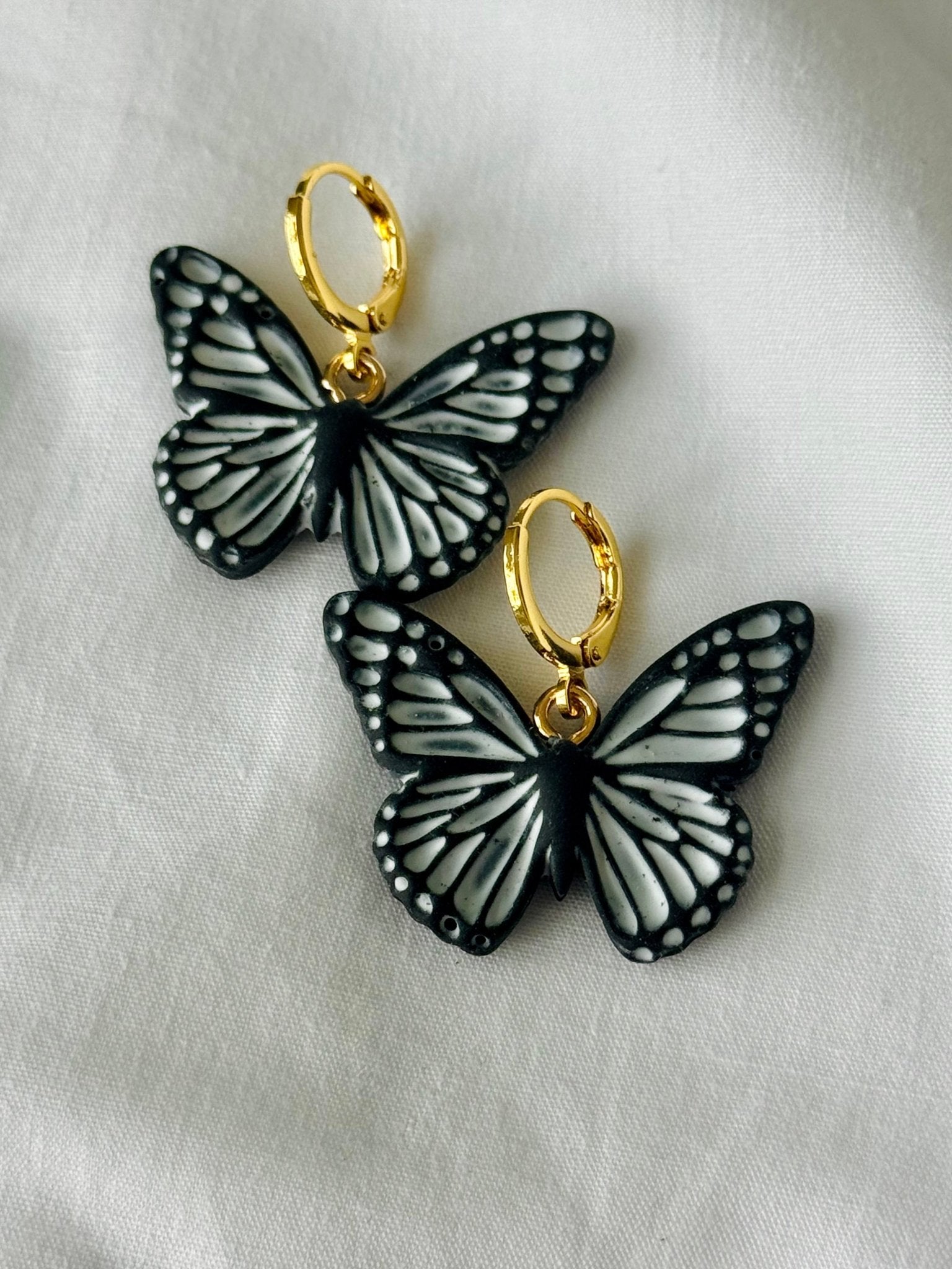 Black and White Butterflies La Vie Bien Black and White Butterflies