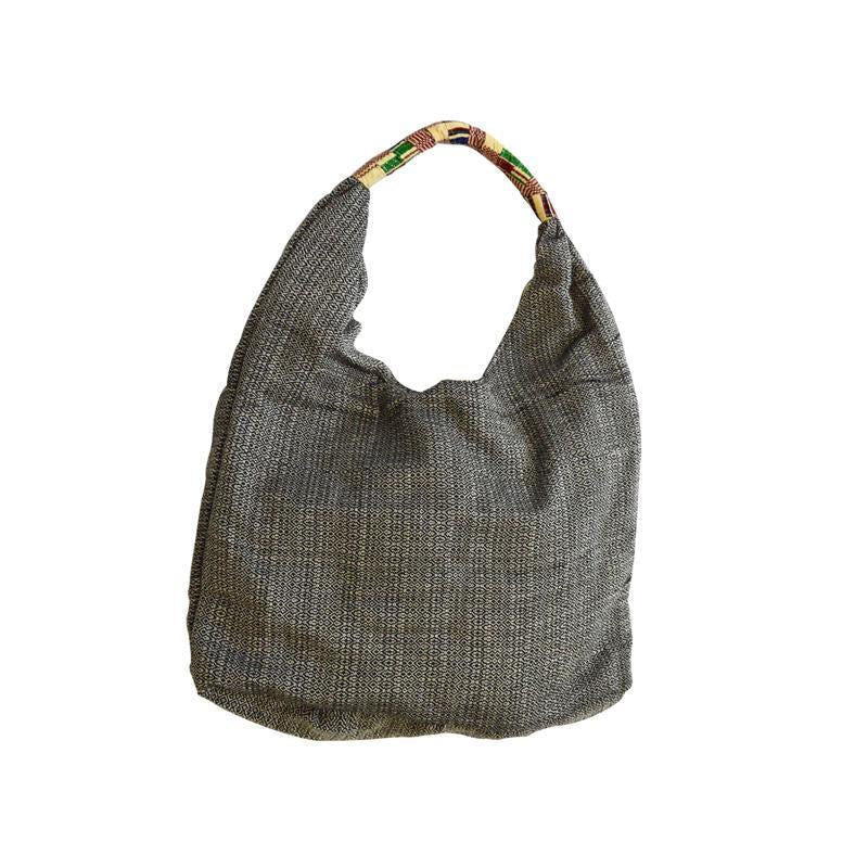 Black and White Woven Hobo Purses La Vie Bien Black and White Woven Hobo