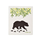 Black Bear Swedish Dishcloth | Brown / Green Swedish Dishcloths La Vie Bien Black Bear Swedish Dishcloth | Brown / Green