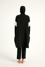 Black Burkini Set Full Coverage Modest Islamic Swimwear M2502 Covered Burkini Swimwear La Vie Bien Black Burkini Set Full Coverage Modest Islamic Swimwear M2502
