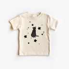 Black Cat toddler and youth tee shirt, Halloween collection by Benny and Ray Apparel