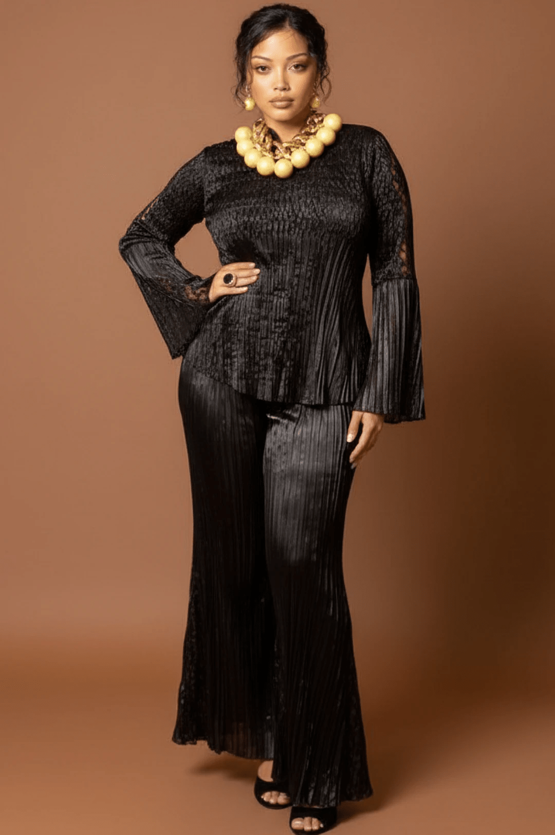 Black Chic & Comfy Two Piece Pant Set