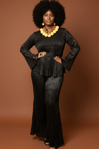 Black Chic & Comfy Two Piece Pant Set