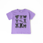 Black Coquette Bows toddler and youth tee shirt, Halloween collection by Benny and Ray Apparel