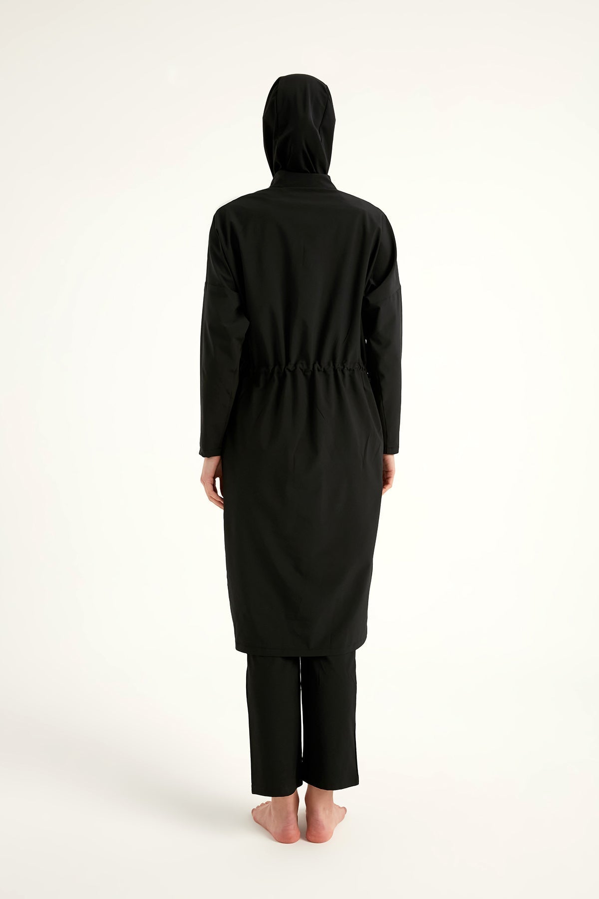 Black Full Coverage Modest Swimwear Burkini Set M2507-1 Covered Burkini Swimwear La Vie Bien Black Full Coverage Modest Swimwear Burkini Set M2507-1