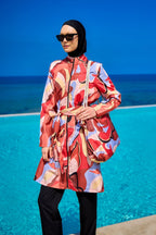 Black Full Coverage Modest Swimwear Set for Women R2515 Covered Burkini Swimwear La Vie Bien Black Full Coverage Modest Swimwear Set for Women R2515
