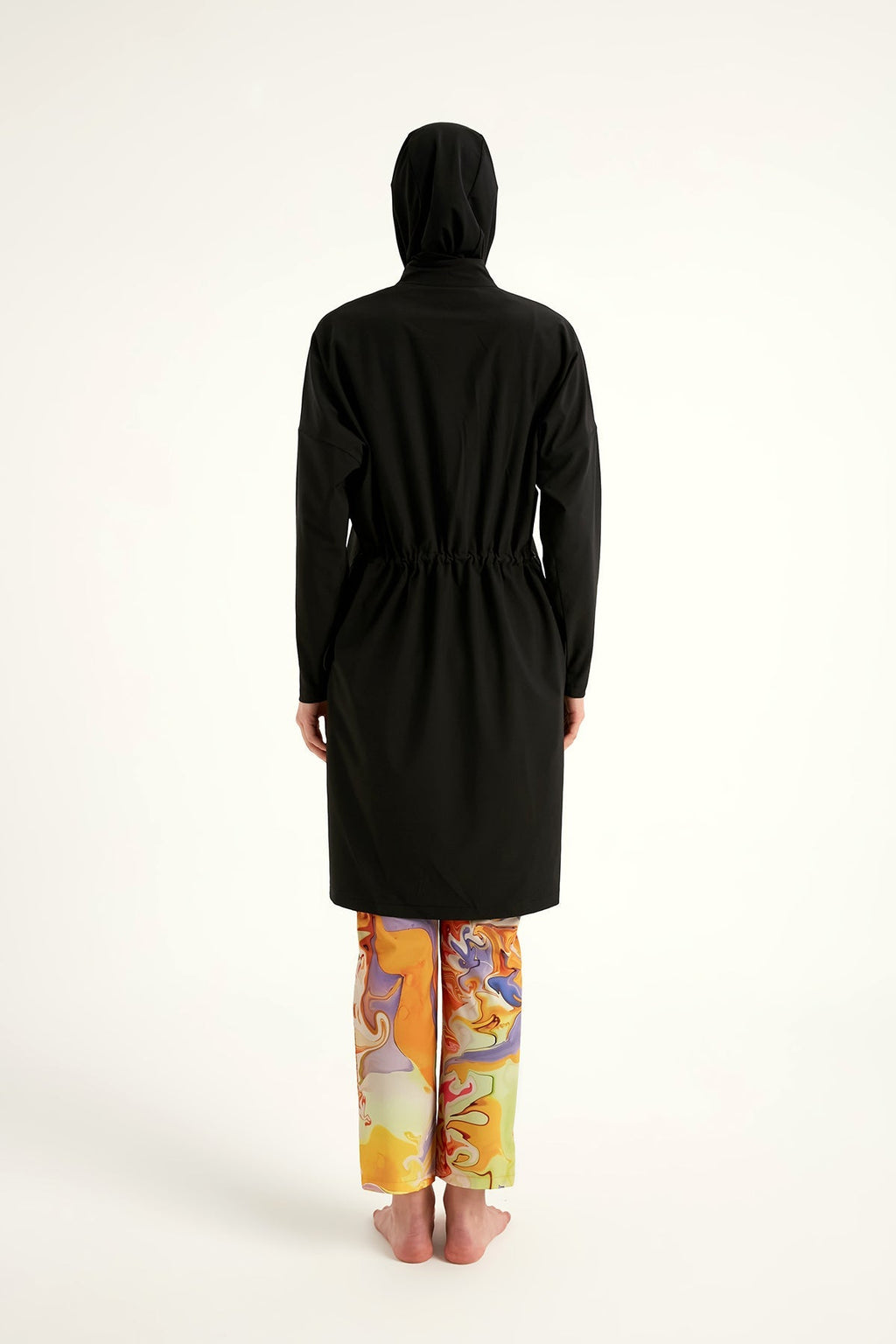 Black Full Coverage Swimwear Burkini Set M2525 Covered Burkini Swimwear La Vie Bien Black Full Coverage Swimwear Burkini Set M2525