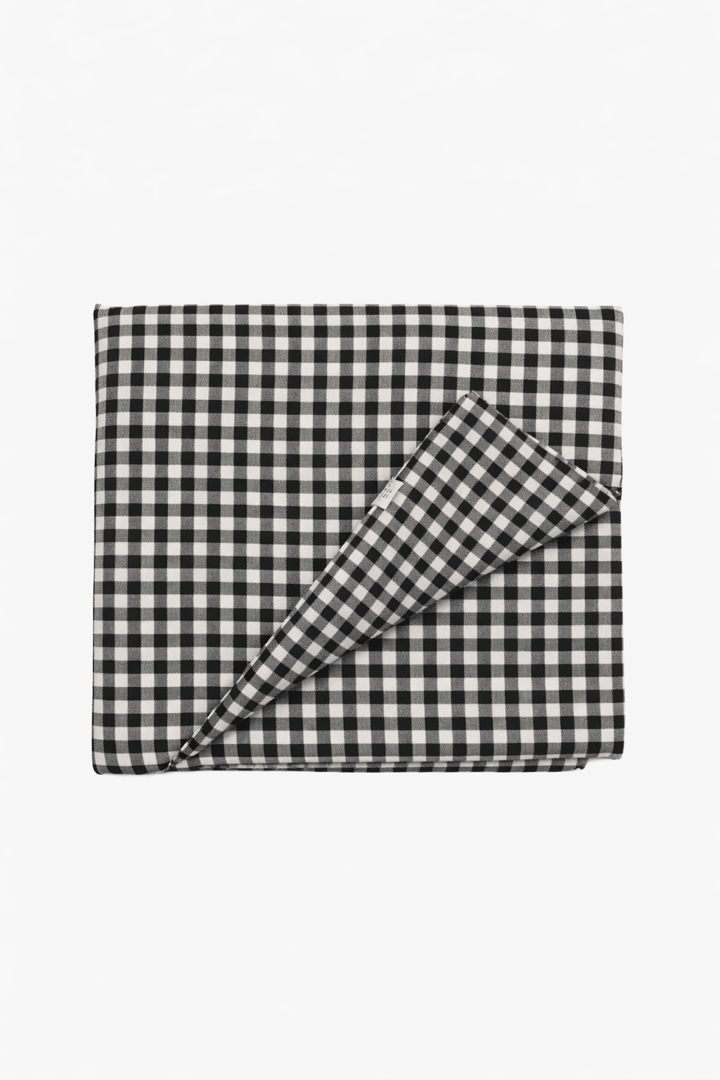 Black Gingham Crib Quilted Blanket La Vie Bien Black Gingham Crib Quilted Blanket