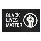 Black Lives Matter (BLM) + Fist Flag Flag La Vie Bien Black Lives Matter (BLM) + Fist Flag
