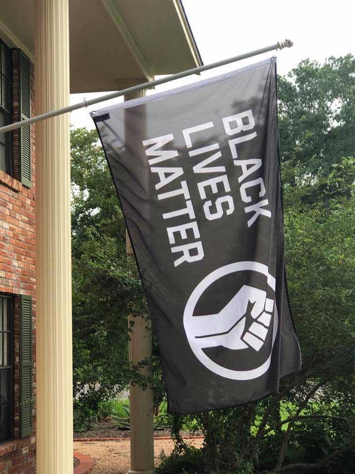 Black Lives Matter (BLM) + Fist Flag Flag La Vie Bien Black Lives Matter (BLM) + Fist Flag