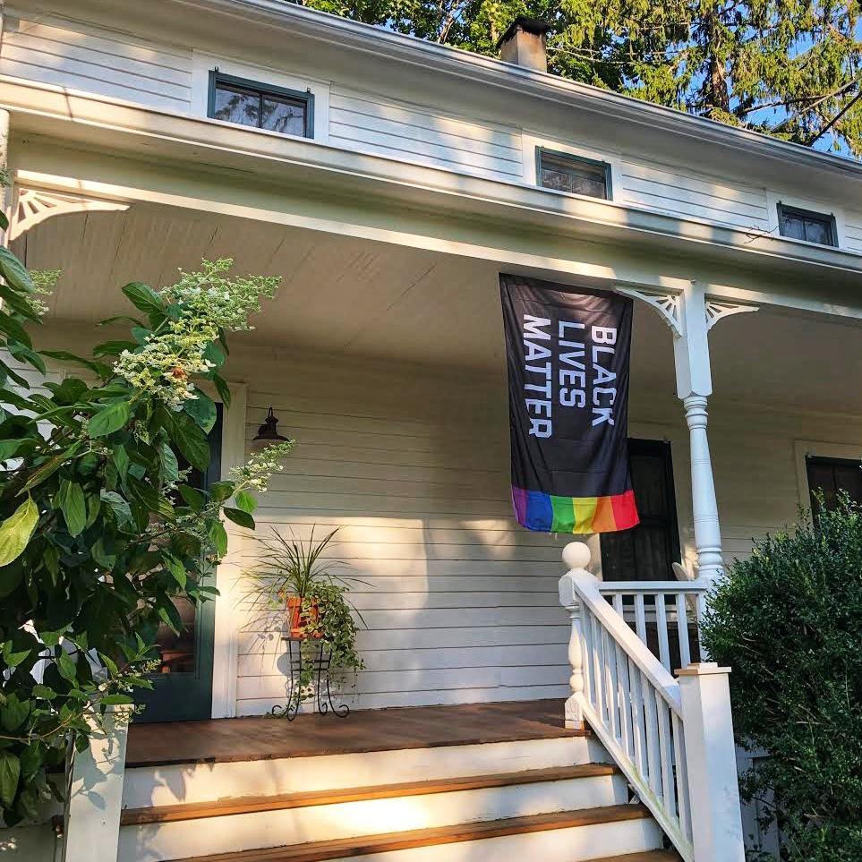 Black Lives Matter + Pride Flag Flag La Vie Bien Black Lives Matter + Pride Flag