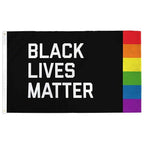 Black Lives Matter + Pride Flag Flag La Vie Bien Black Lives Matter + Pride Flag