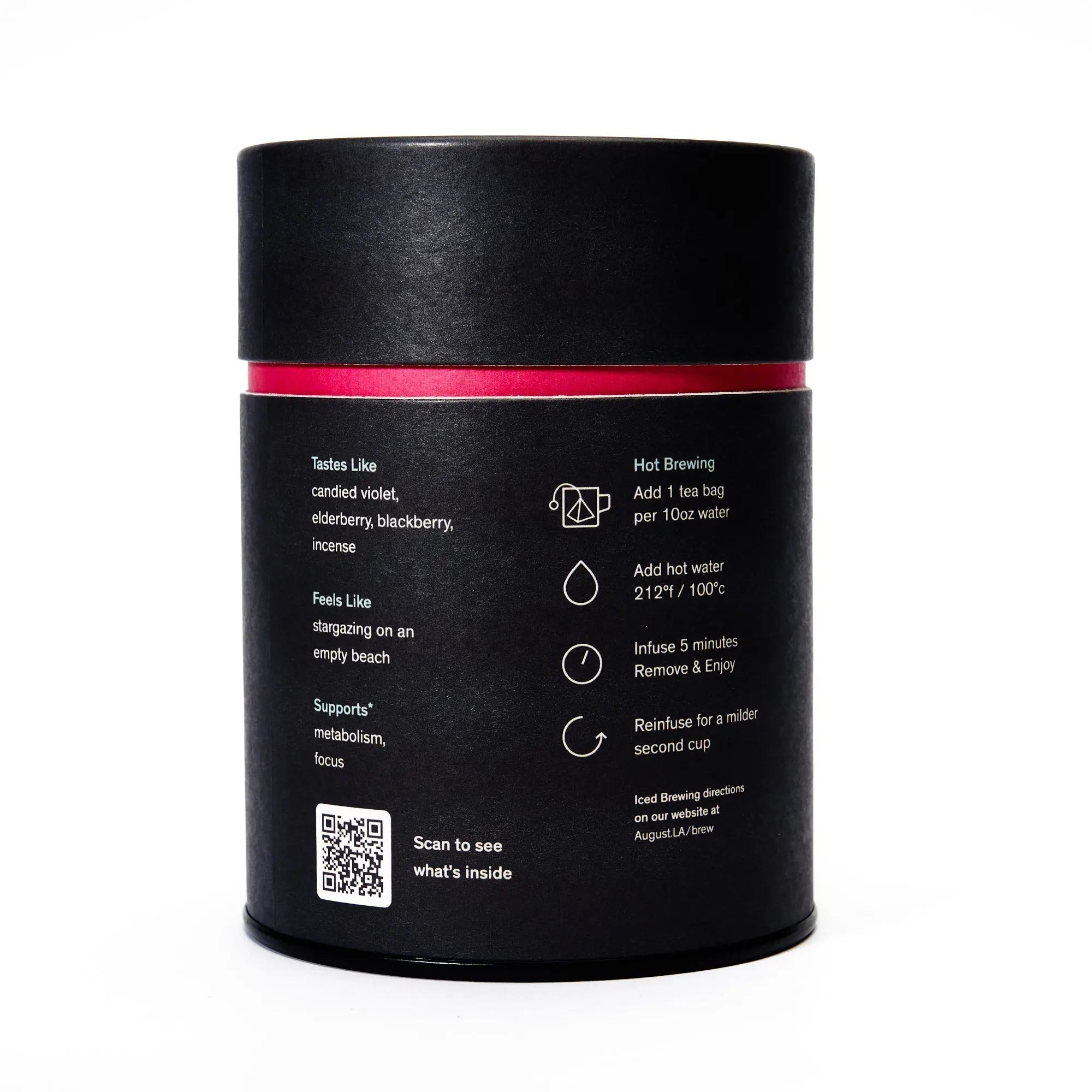 Black Metallic - Violet Elderberry Black Tea (15 Tea Bags) Beverages > Teas > Black Teas La Vie Bien Black Metallic - Violet Elderberry Black Tea (15 Tea Bags)