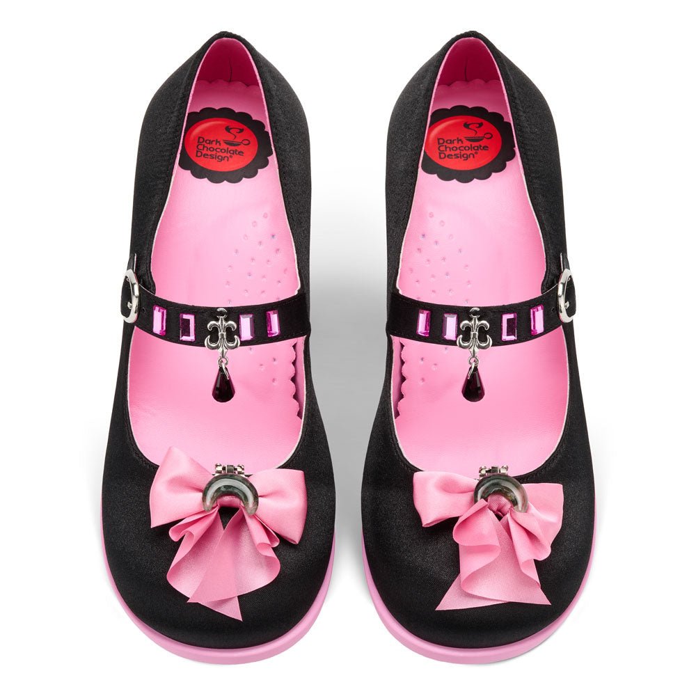 Black Moon Women's Mid Heels Mary Jane Mid Heels La Vie Bien Black Moon Women's Mid Heels Mary Jane