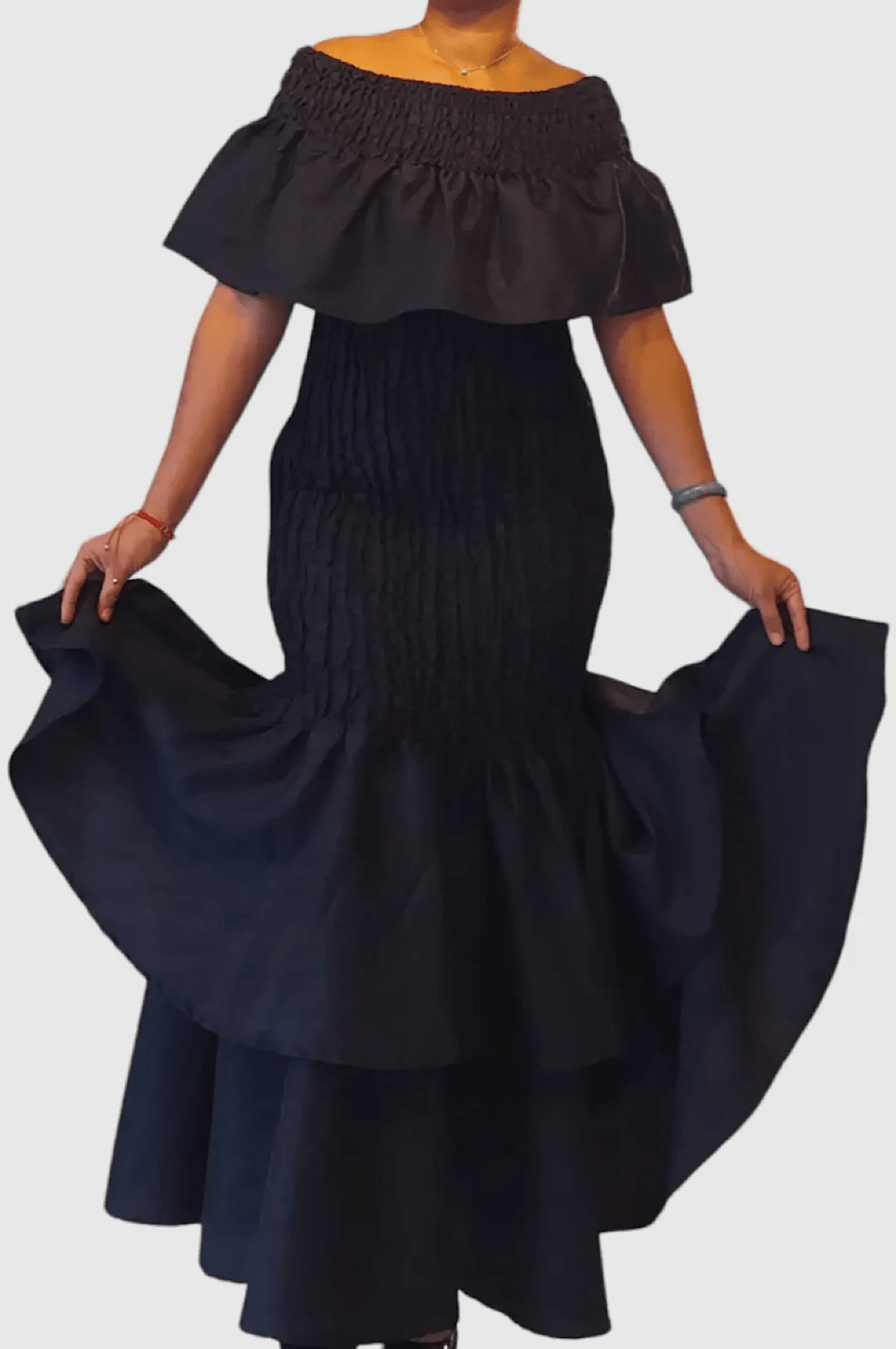 Black One Size Fits Most Mermaid Style Dress