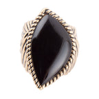 Black Onyx Golden Statement Rings Rings La Vie Bien Black Onyx Golden Statement Rings