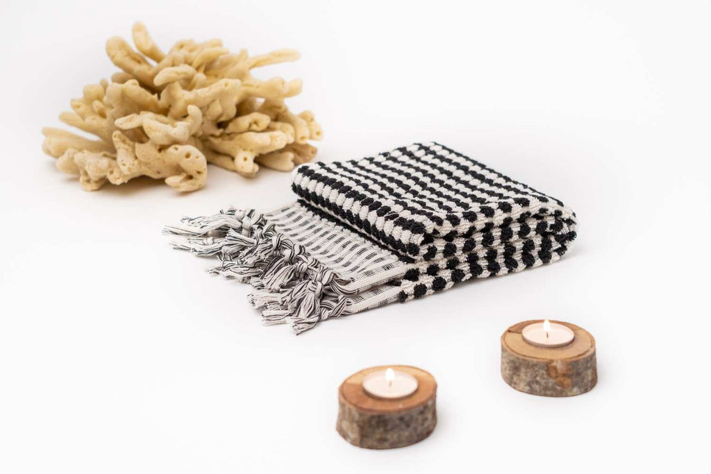 Pom Pom Turkish cotton Hand woven Towel