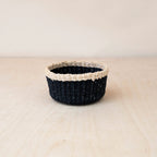Black Small Round Tray - Mini Trinket Basket | LIKHÂ by LIKHÂ