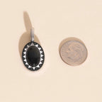 Black Stone Necklace Charm by Oh Clementine