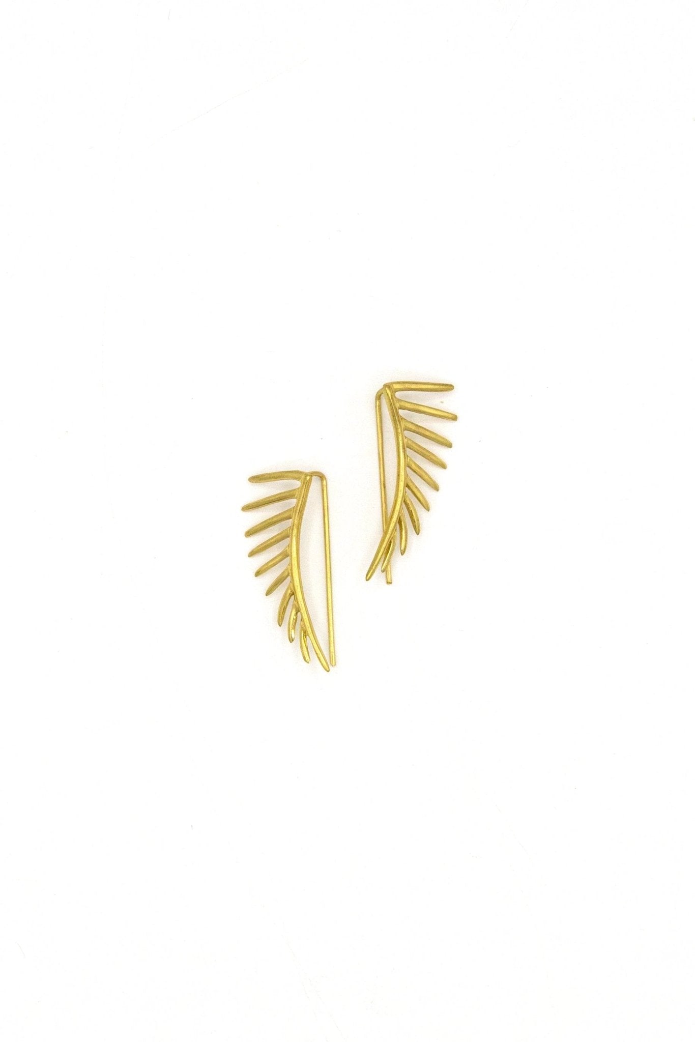 Black Swan Winged Earrings