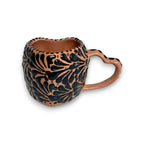 Black Talavera Heart Mug – Slightly Imperfect & Handmade Talavera Mug La Vie Bien Black Talavera Heart Mug – Slightly Imperfect & Handmade