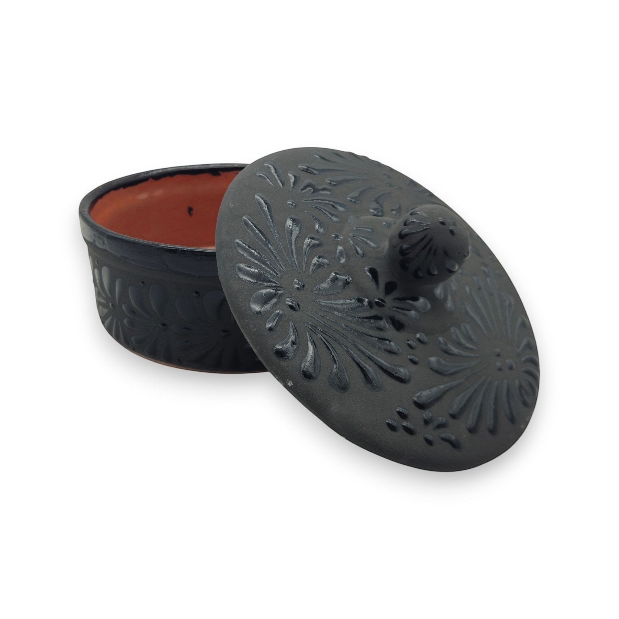 Black Talavera Tortilla Keeper | Handmade Ceramic Warmer Talavera Tortilla Warmer La Vie Bien Black Talavera Tortilla Keeper | Handmade Ceramic Warmer